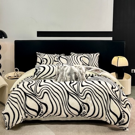 Tlačené mlieko zamatové posteľné súpravy plyšová elegancia